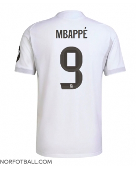 Billige Fotballdrakt Real Madrid Kylian Mbappe #9 Replika Hjemmedrakt 2025-26 Kortermet
